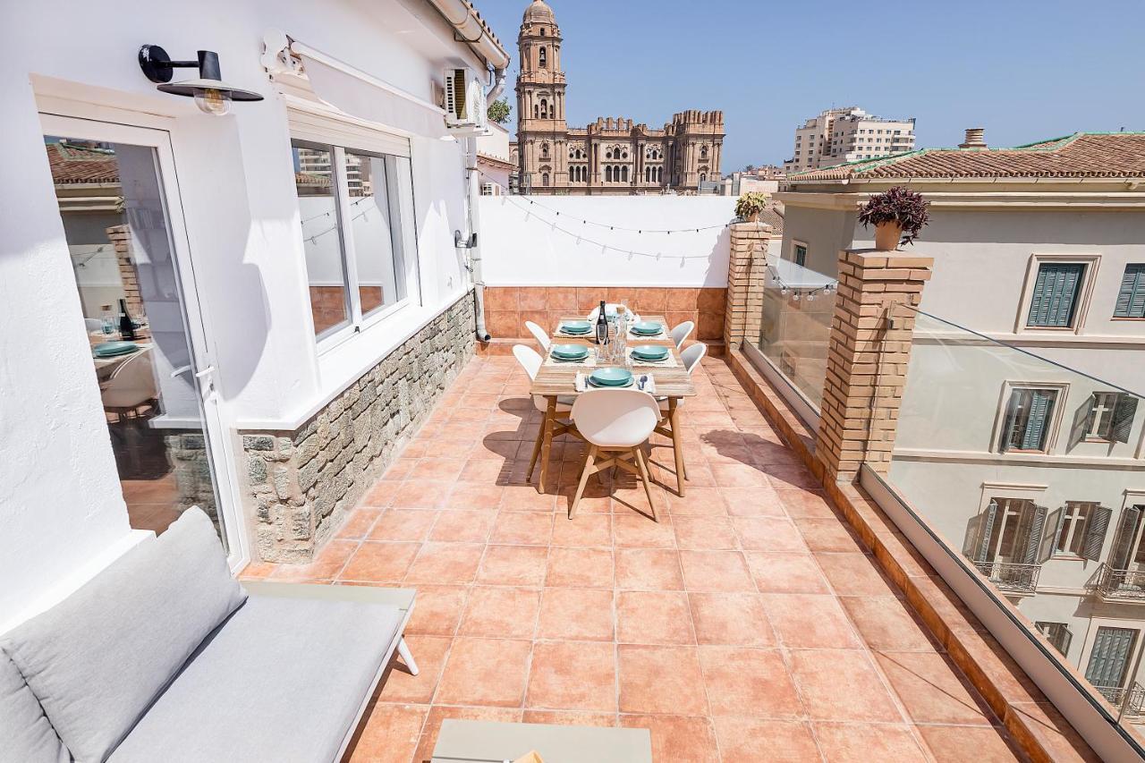 Homey Apt- Atico Con Vistas A La Catedral Málaga Extérieur photo
